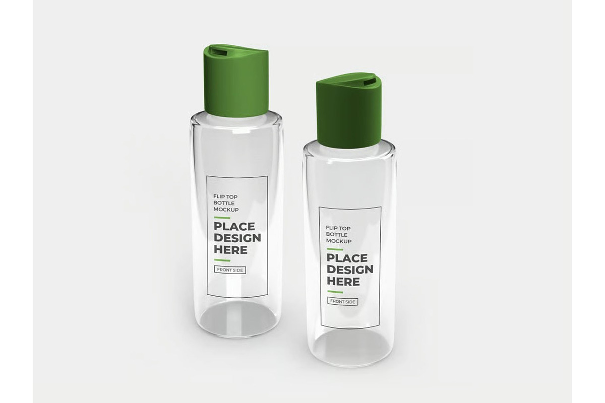 Flip Top Bottle Mockup Template Set, a Household Mockup by DesignRushMarket (Photo 8 of 11)
