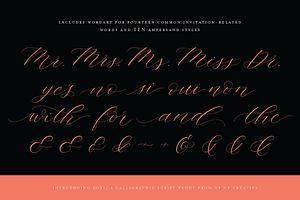 Zoxi, A Calligraphy Script Font