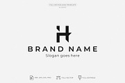 Minimalist Letter H Logo Template, a Branding & Logo Template by odyste (Thumbnail 1 of 4)
