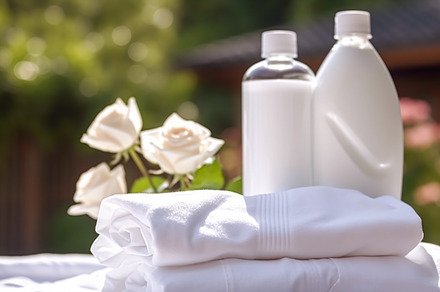 Laundry, housekeeping and homemaking, white clean folded clothes, a Beauty & Fashion Photo by Anneleven