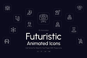 Animated Futuristic Icon Art Set, an Outline Icon by Prosymbols (Thumbnail 1 of 4)