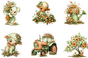 Spring Farm Animals Clipart Bundle, a Seasonal Illustration by CreationArt (Thumbnail 5 of 5)