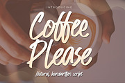 Coffee Please - Natural Handwritten, a Script Font by Gassstype (Thumbnail 1 of 8)