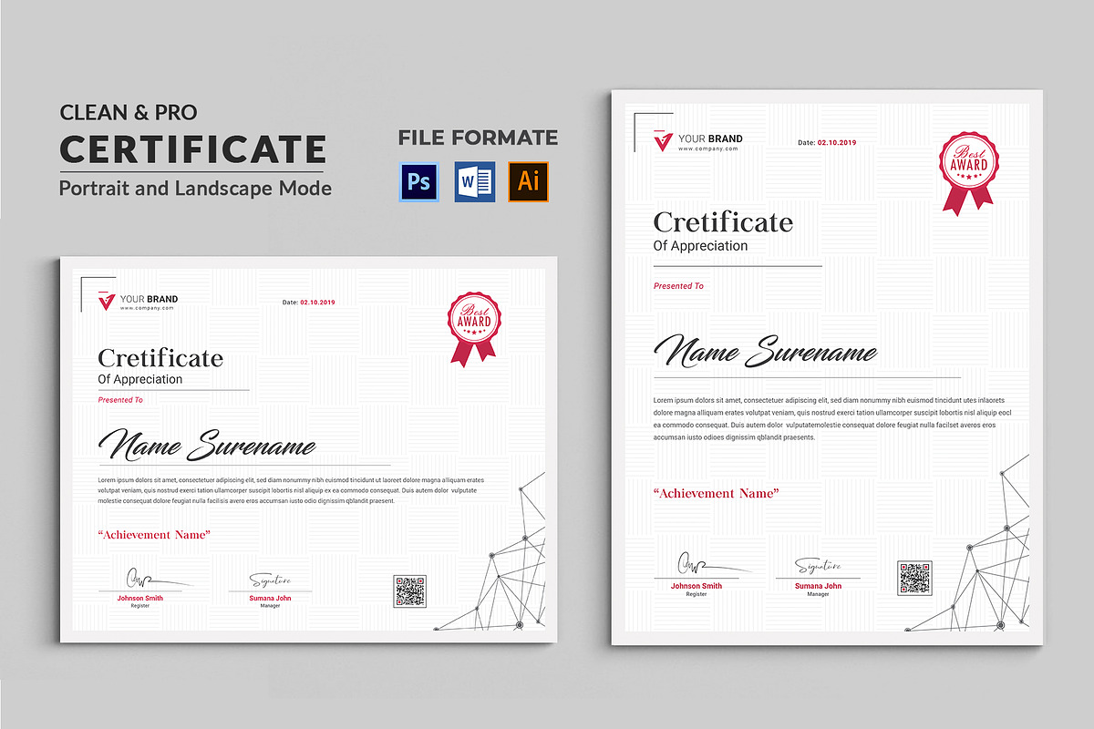 Certificate, a Stationery Template by CreativeZoom (Photo 5 of 5)