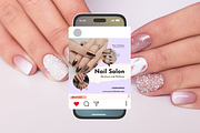 70 Nail Technician Instagram Posts, a Social Media Template by Adored Templates (Thumbnail 3 of 10)