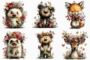 Summer Woodland Animals Clipart, an Illustration by Craft Nest (Thumbnail 4 of 12)