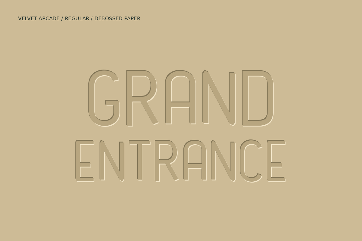 Velvet Arcade Architectural Art Deco, a Sans Serif Font by Colorsfav (Photo 8 of 11)