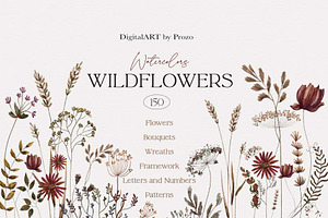 Watercolor Wildflowers. 3 Vol.