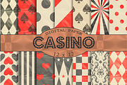 Black and red patterns 'Casino', a Pattern Graphic by Kiwi Fruit Punch (Thumbnail 1 of 3)