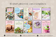Spring Canva Pinterest Templates, a Social Media Template by Made by Melody (Thumbnail 2 of 6)