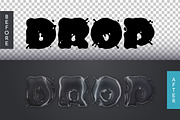 Drop Water Editable Text Effect, a Layer Style Add-On by rwgusev (Thumbnail 2 of 5)
