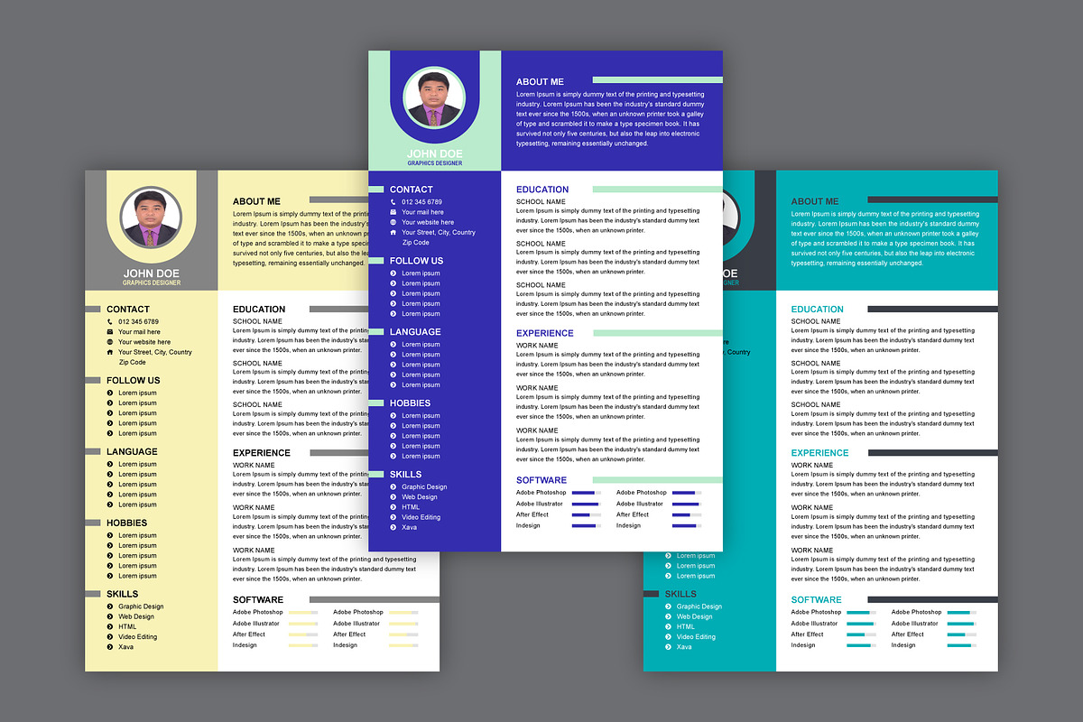 Modern Resume Template, a Resume Template by Annudesign (Photo 2 of 5)