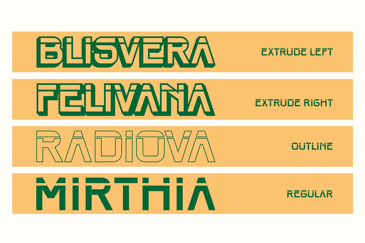 Darille 3D, a Sans Serif Font by Craft Supply Co. (Photo 3 of 8)