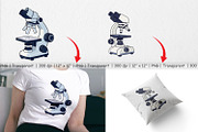 Lab Microscope Clipart, a Graphic by Artnoy (Thumbnail 3 of 5)
