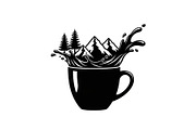 Mountain Coffee Cup Design Bundle, an Illustration by yasushie (Thumbnail 30 of 31)
