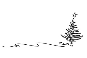 Merry Christmas decoration. Wavy, a Decorative Illustration by Valenty