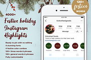 4000+ Holiday Insta Story Highlights, a Social Media Template by Kick Wheel Goods (Thumbnail 1 of 9)