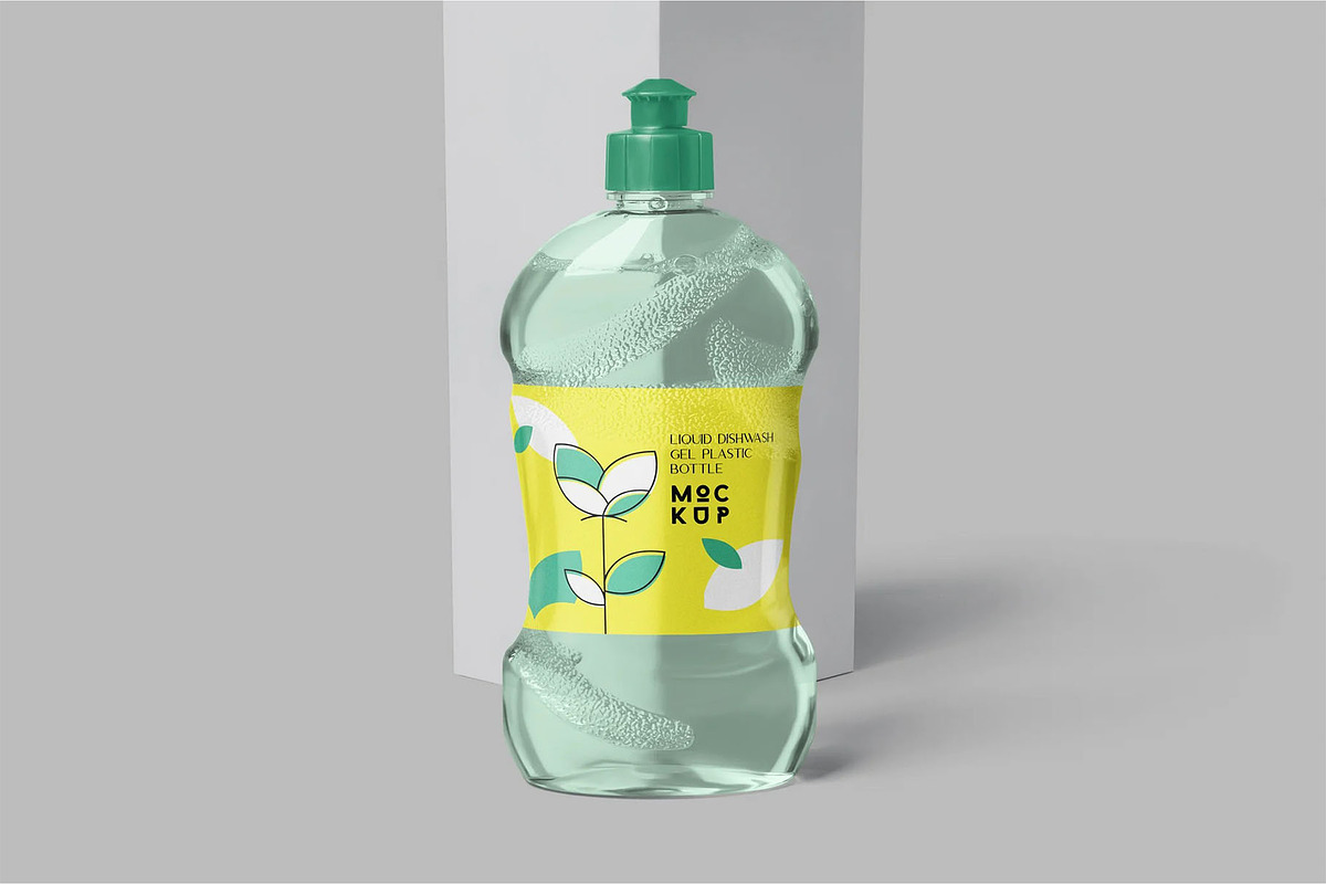 Dishwash Bottle Mockups, a Household Mockup by megostudi0 (Photo 2 of 7)