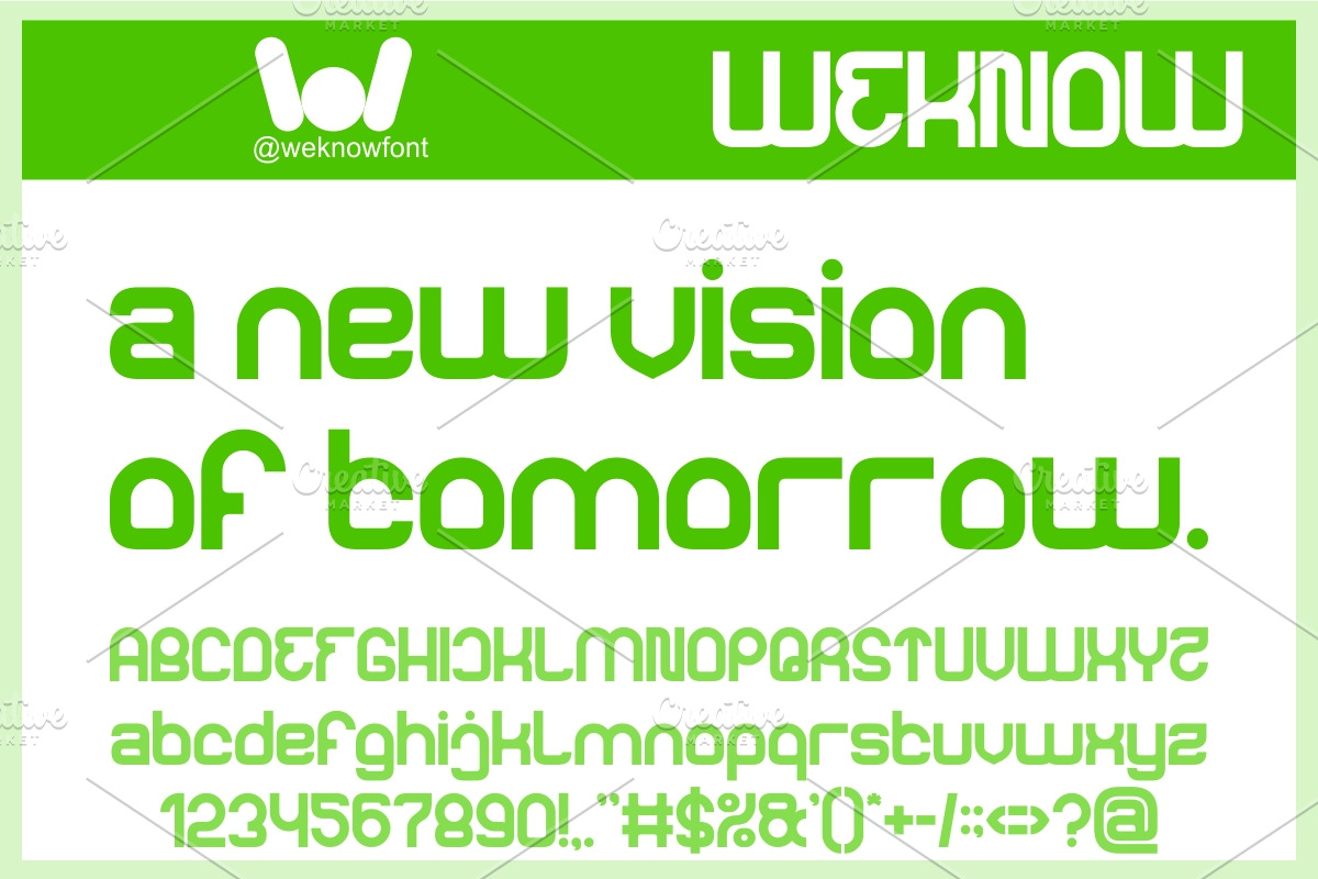 Rewrite Future font, a Sans Serif Font by weknow (Photo 2 of 8)
