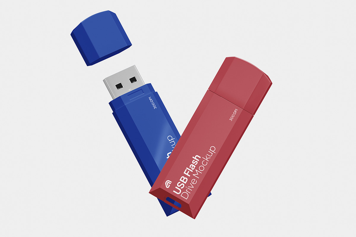 Flash Drive Mockup, a Wearable Device Mockup by Unerispace (Photo 5 of 5)