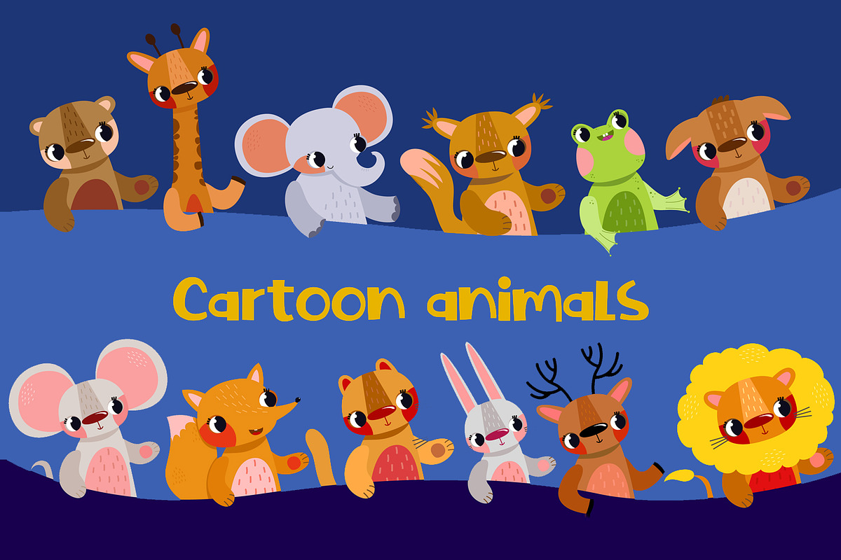 Cute Cartoon Forest & Safari Animal, an Object Graphic by the_myro (Photo 1 of 13)