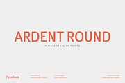 Ardent Round, a Sans Serif Font by Cassandra Cappello (Thumbnail 1 of 12)