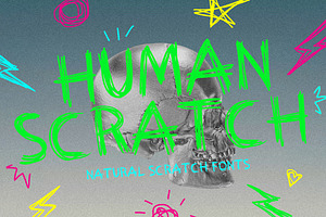 Human Scratch Fonts