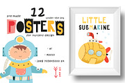 Nursery Art Sea life, an Animal Illustration by Nursery Art (Thumbnail 3 of 9)
