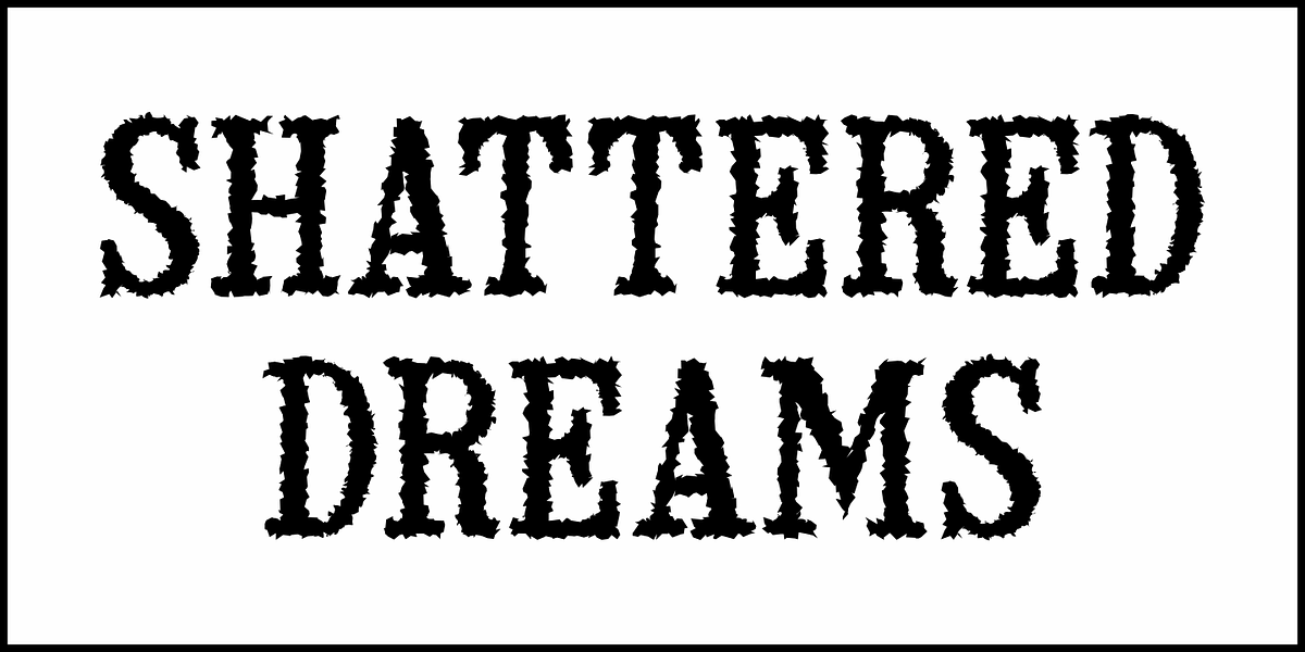 Shattered Dreams JNL, a Slab Serif Font by Jeff Levine Fonts (Photo 2 of 5)
