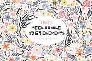Floral bundle: 1267 elements, an Illustration by Favete Art (Thumbnail 1 of 14)