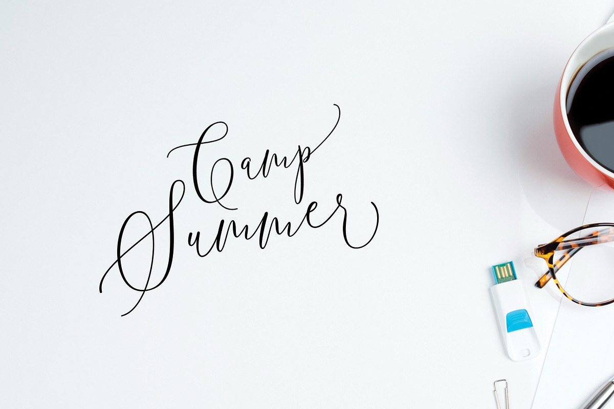 One Luminous Script, a Script Font by moriztype