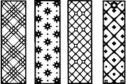 Black Geometric Pattern Panel Set, an Object Graphic by Designer_Momina (Thumbnail 3 of 13)