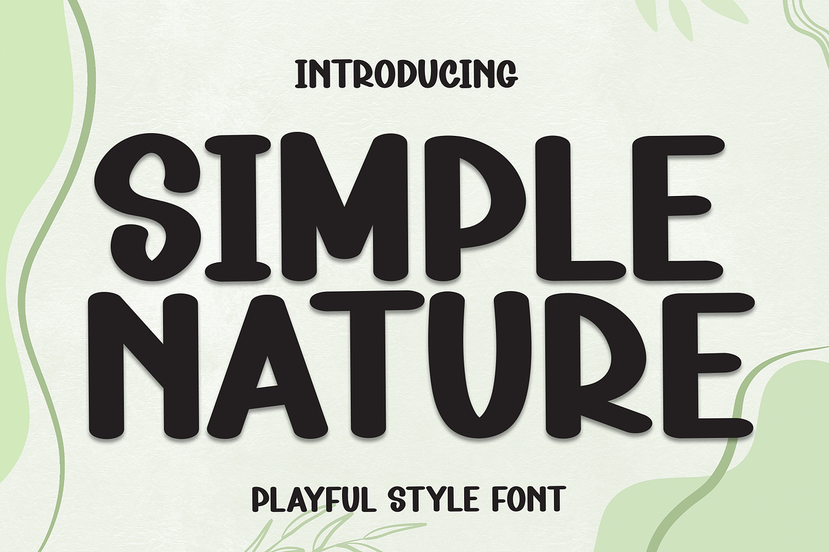 Simple Nature | Script Font, a Script Font by Scratchones (Photo 1 of 8)