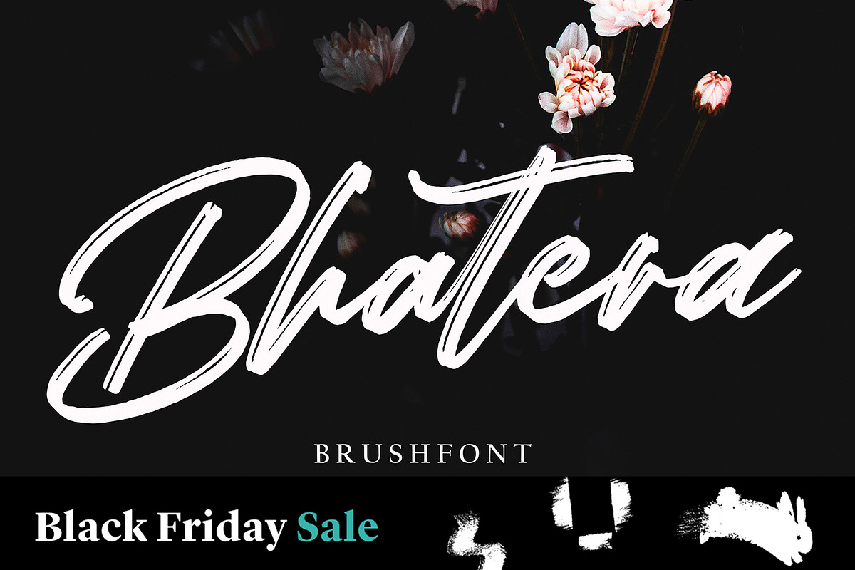 Bhatera Black Friday, a Script Font by pineungtype (Photo 1 of 8)
