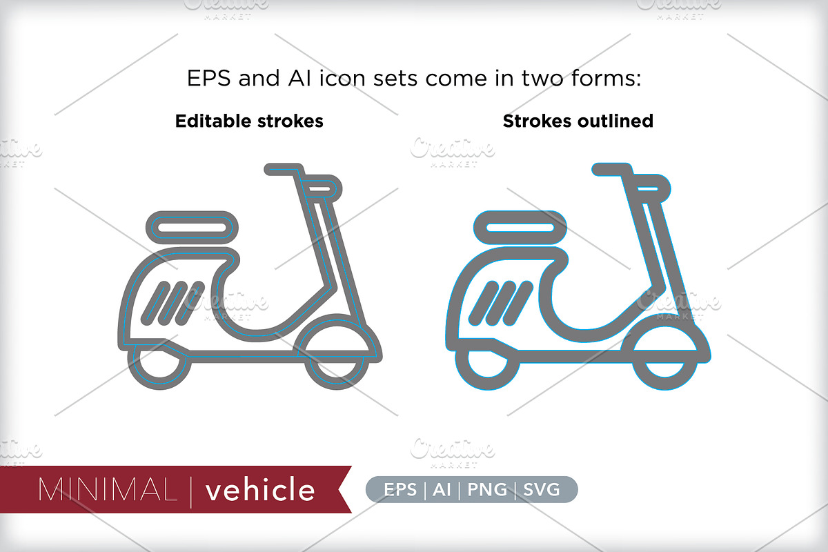 Minimal vehicle icons, an Outline Icon by Picture Window (Photo 3 of 5)