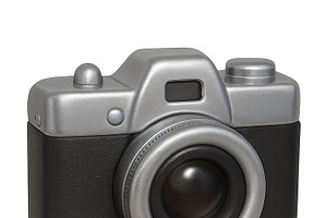 Retro camera isolated on a transpare, an Illustration by Dvoevnore photos