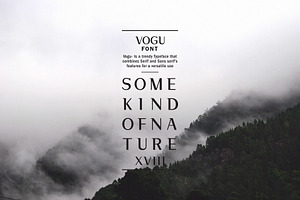 Vogu-Font With 5 Free Mockups