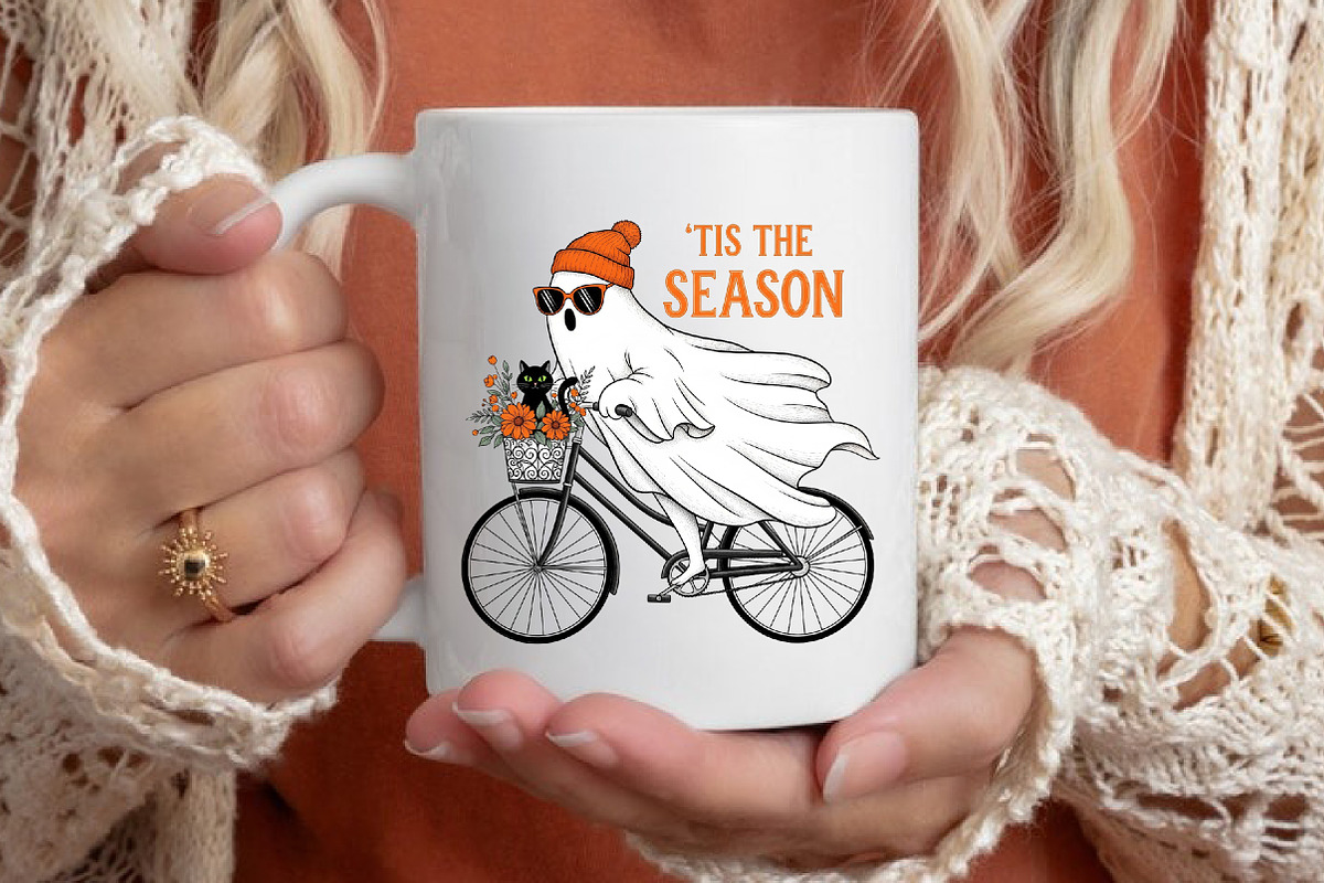 Cute Halloween Ghost Shirt Png, Fall, an Illustration by Libby Wishes (Photo 2 of 6)