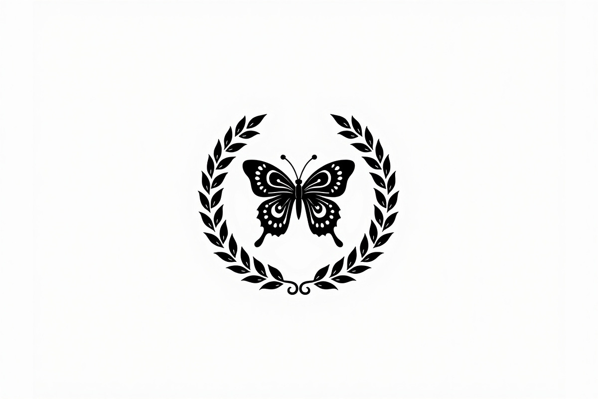 Butterfly Wreath Silhouette Bundle, an Illustration by hafijul (Photo 5 of 7)
