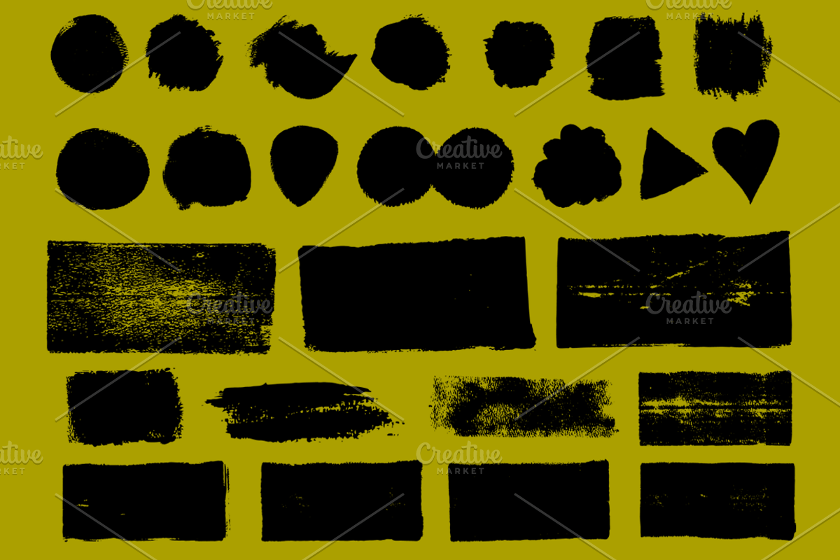 Textured vector shapes, a Texture Graphic by Phillustrations (Photo 3 of 5)