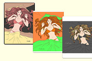 Hand-drawn Female portraits, an Illustration by Mandarinkas art (Thumbnail 12 of 12)