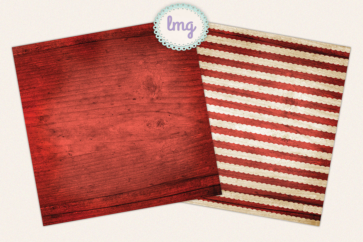 Americana Fourth Scrapbook Papers, a Pattern Graphic by Lavender Mint Graphics (Photo 6 of 6)