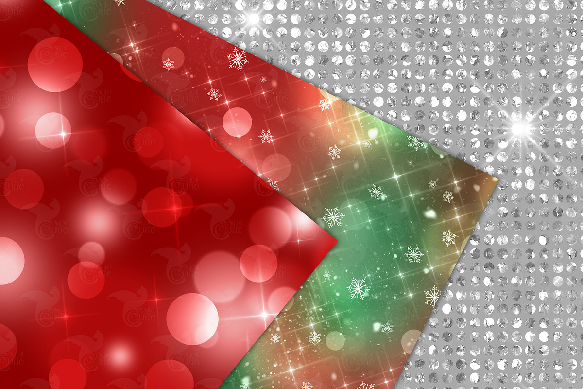 Christmas Bokeh and Glitter Textures, a Texture Graphic by Digital Curio