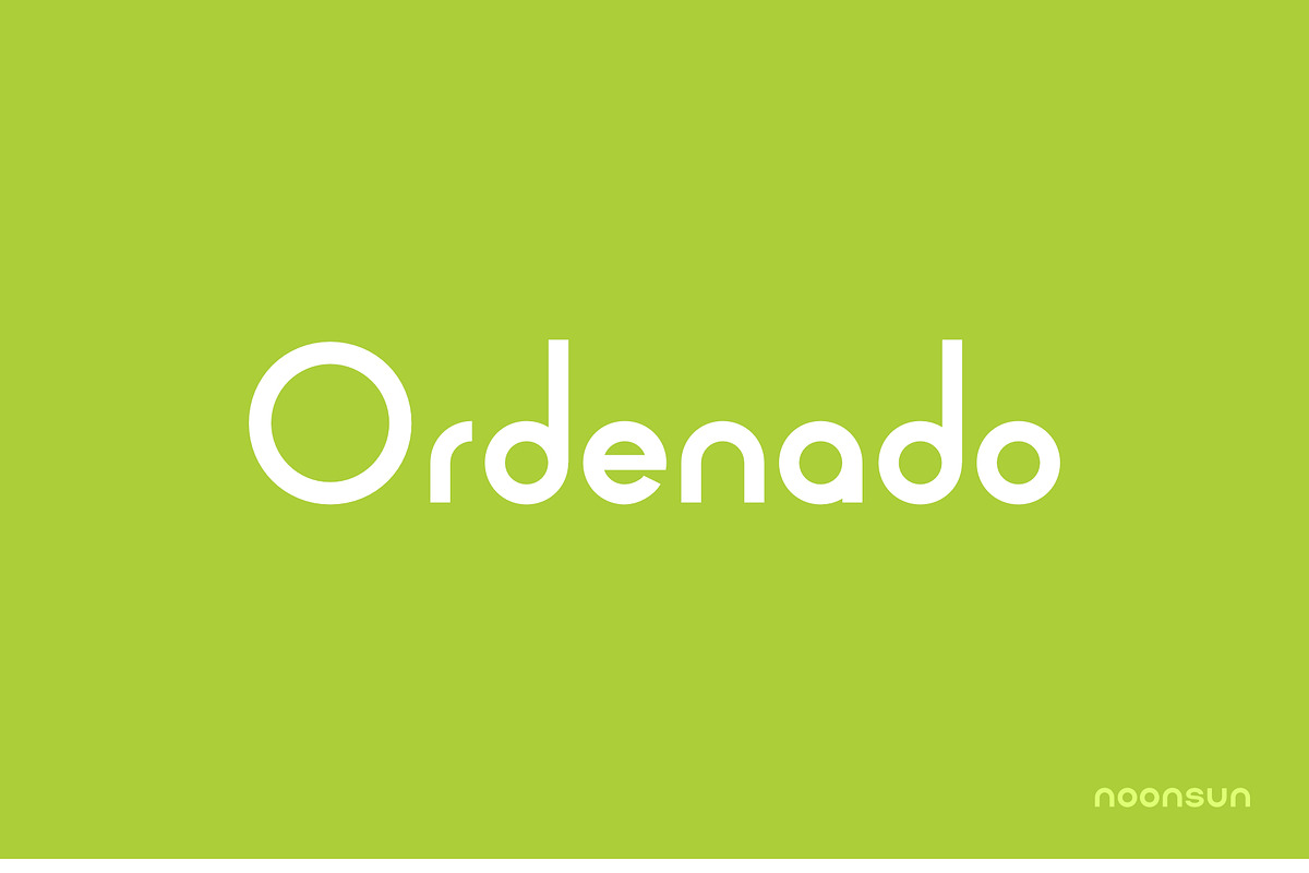 Ordenado Font - Round San Serif, a Sans Serif Font by noonsun (Photo 1 of 5)