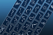 34 Tattoo Lines (SVG and more), a Brush Add-On by xresch (Thumbnail 3 of 9)