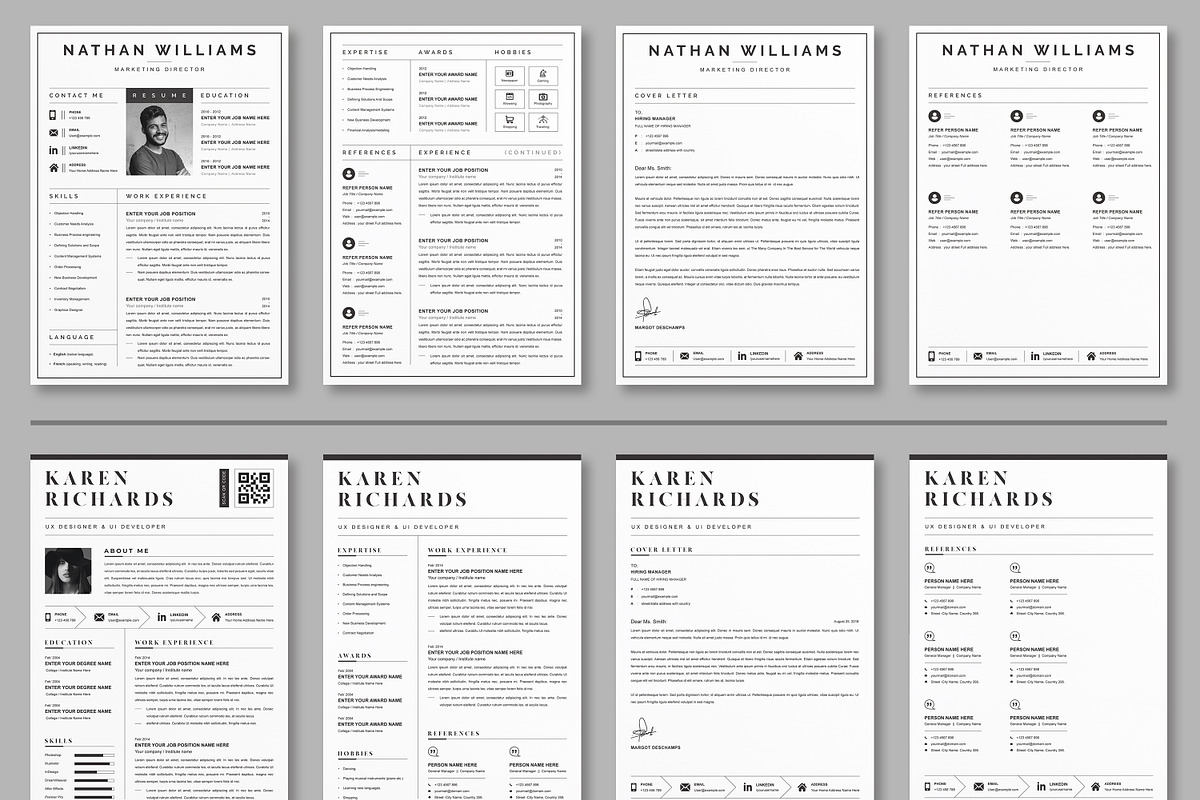 JOB WINNING RESUME - 50 TEMPLATES, a Resume Template by ResumeInventor (Photo 27 of 184)