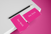 Pink Business Card Template, a Business Card Template by Delux Designs (DE), LLC (Thumbnail 1 of 2)