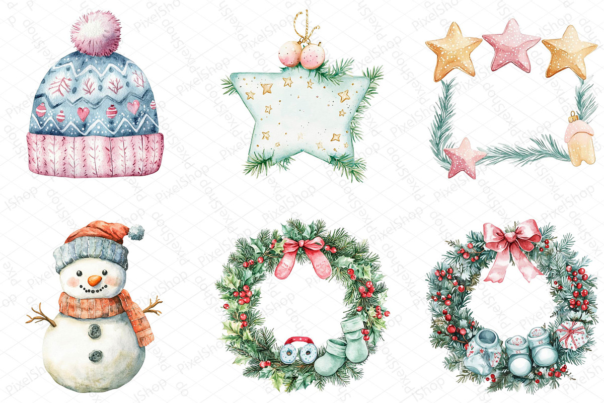 Babys 1st Christmas Clipart Sublimat, an Illustration by DreamPrint404 (Photo 5 of 5)