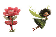 Whimsical Fairy Clipart, an Illustration by CreationArt (Thumbnail 4 of 6)