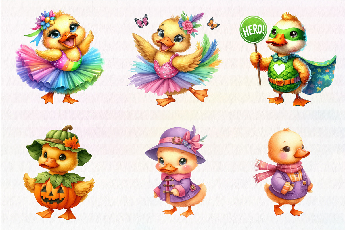 Spooky Pastel Chibi Goose PNG, an Illustration by CreationArt (Photo 2 of 7)